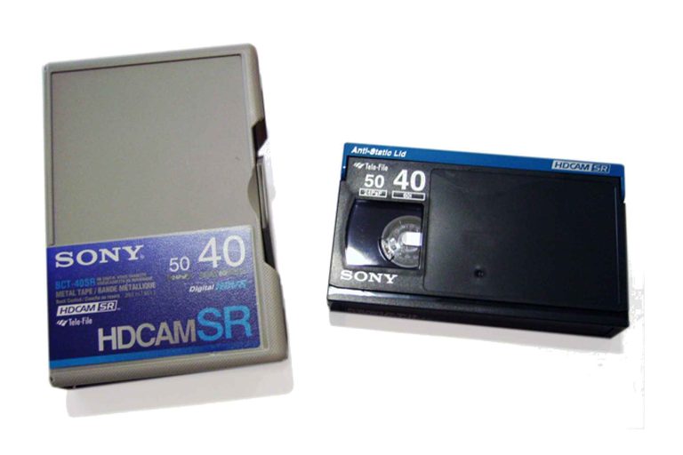 HDCAM SR tape and case